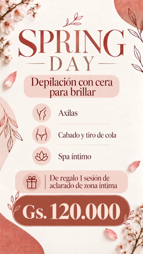 Spring Day Depilación con cera Piel Brillante