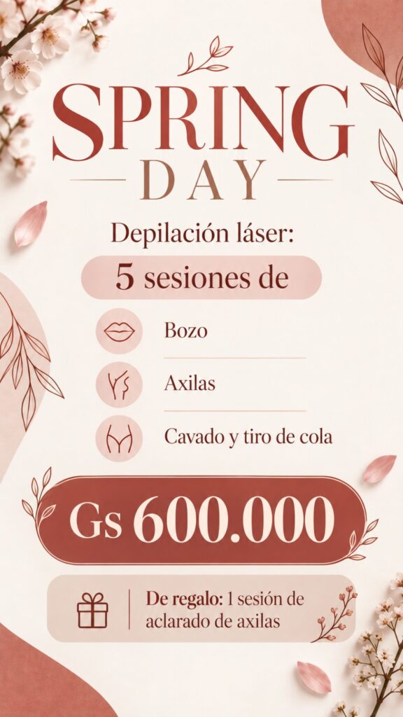Spring Day Depilación Láser 5 sesiones